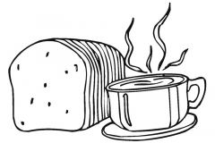 dibujo-de-café-y-tostadas